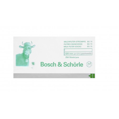 BOSCH & SCHORLE - Filtr rurowy do mleka 455x58mm – 250sztuk